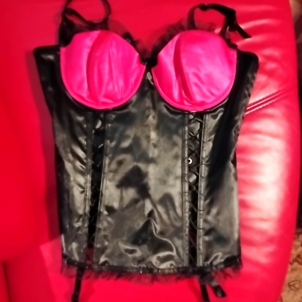 Playboy vintage corset sexy pink and black